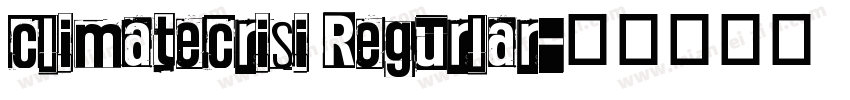 climatecrisi Regurlar字体转换